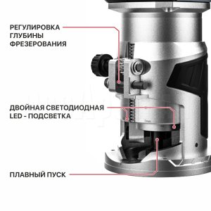 Фрезер окантовочный аккумуляторный P.I.T. PER20H-6A СОЛО