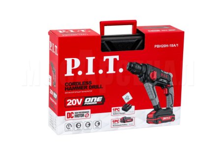 Перфоратор SDS-Plus аккумуляторный P.I.T. PBH20H-18A/1