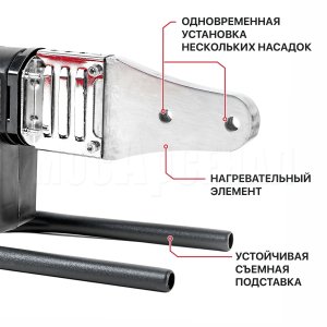 Паяльник для ПВХ труб сетевой P.I.T. PWM32-D МАСТЕР