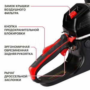 Пила цепная бензиновая P.I.T. GCS45-C6