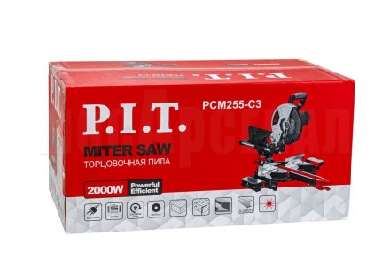 Пила торцовочная сетевая P.I.T. PCM255-C3