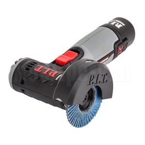 Шлифмашина угловая аккумуляторная P.I.T. PWS12K-76A (2 АКБ, провод зарядки)
