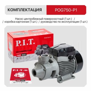Насос центробежный сетевой P.I.T. POG750-P1