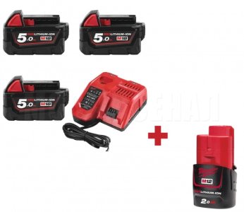 Набор аккумуляторов и з/у Milwaukee M18 NRG-503