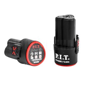 Шлифмашина угловая аккумуляторная P.I.T. PWS12K-76A (2 АКБ, провод зарядки)