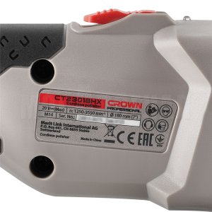 Машина полировальная аккумуляторная BL CROWN CT23018HX