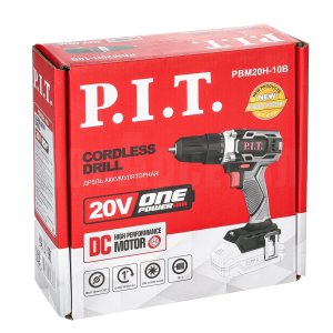 Дрель аккумуляторная P.I.T. PBM20H-10B SOLO