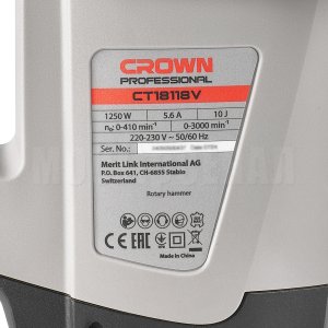Перфоратор CROWN CT18118V BMC