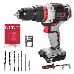 Дрель ударная аккумуляторная бесщёточная P.I.T. PSB20H-13C СОЛО