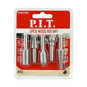 Набор шарошек стальных по дереву, пластику, монтажной пене P.I.T. APLS13-05PC