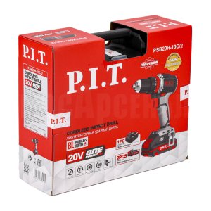 Дрель ударная аккумуляторная бесщёточная P.I.T. PSB20H-10C/2