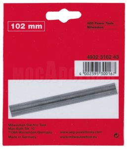 Ножи для рубанка 102 (2шт) Milwaukee
