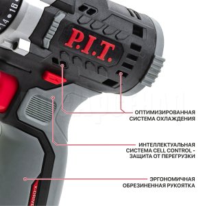 Дрель аккумуляторная P.I.T. PBM12K-10A X-DRIVER SOLO
