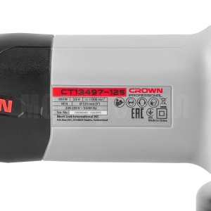 Углошлифовальная машина CROWN CT13497-125